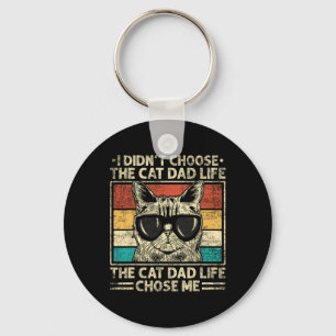Cat Dad Shirts For Men Funny Cat Dad Father's Day Key Ring