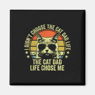 Cat Dad Shirts For Men Funny Cat Dad Father's Day Magnet