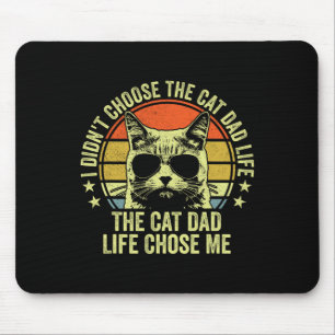 Cat Dad Shirts For Men Funny Cat Dad Father's Day  Mouse Pad