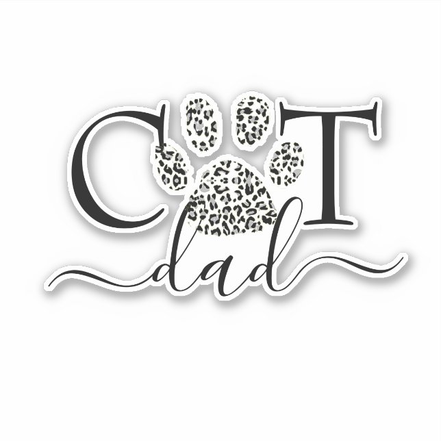 Cat Dad Sticker (Front)