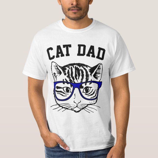 CAT DAD SUNGLASSES COOL T-shirts (Front)