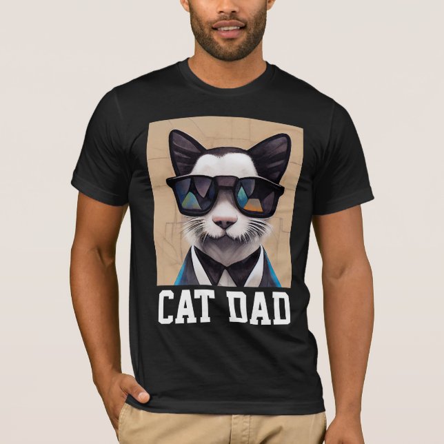 CAT DAD T-SHIRT (Front)