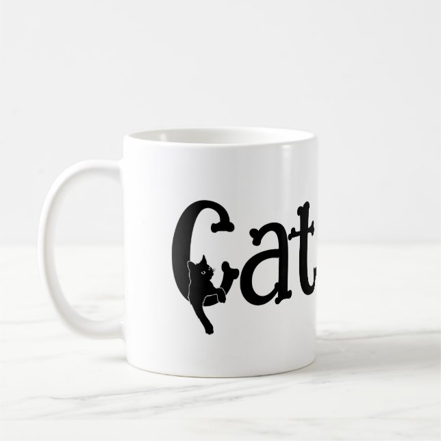 Cat Dad T-Shirt Coffee Mug (Left)
