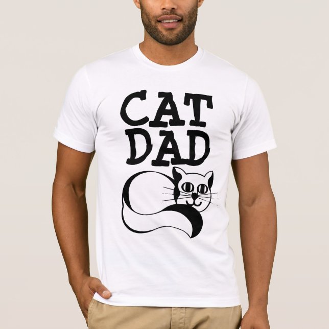 CAT DAD T-shirts, MEN'S father's day t-shirts (Front)