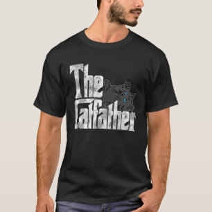 Cat Dad The Catfather Crazy Black Cat Father Kitty T-Shirt