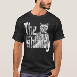 Cat Dad The Catfather Crazy Cat Father Kitty Daddy T-Shirt
