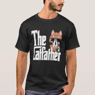 Cat Dad The Catfather Crazy Coffee Cat Father Kitt T-Shirt