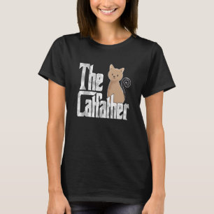 Cat Dad The Catfather Crazy Cute Cat Father Kitty T-Shirt