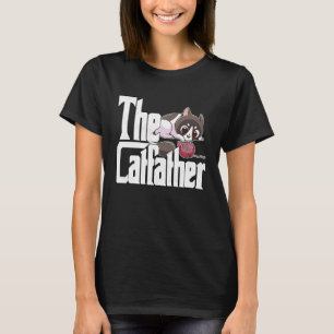 Cat Dad The Catfather Crazy Cute Cat Father Kitty T-Shirt