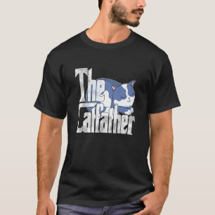Cat Dad The Catfather Crazy Cute Cat Father Kitty T-Shirt