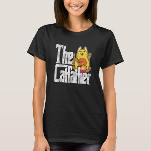 Cat Dad The Catfather Crazy Food Cat Father Kitty T-Shirt