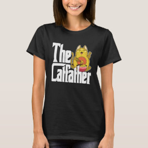 Cat Dad The Catfather Crazy Food Cat Father Kitty T-Shirt
