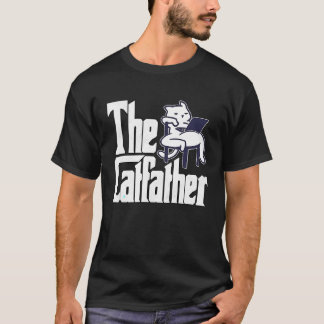 Cat Dad The Catfather Crazy Lazy Cat Father Kitty  T-Shirt