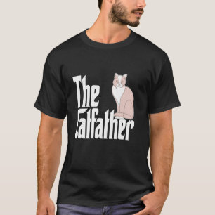 Cat Dad The Catfather Cute Cat Father Kitty Daddy T-Shirt