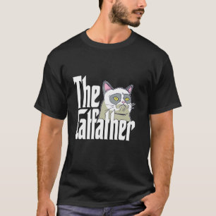 Cat Dad The Catfather Cute Meme Cat Father Kitty D T-Shirt