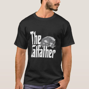 Cat Dad The Catfather Cute Sleeping Cat Father Kit T-Shirt