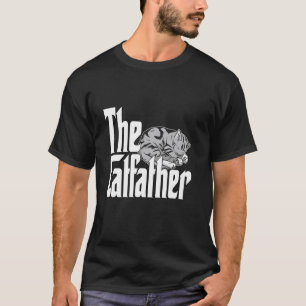 Cat Dad The Catfather Cute Sleeping Cat Father Kit T-Shirt