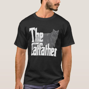 Cat Dad The Catfather Maine Coon Cat Father Kitty T-Shirt