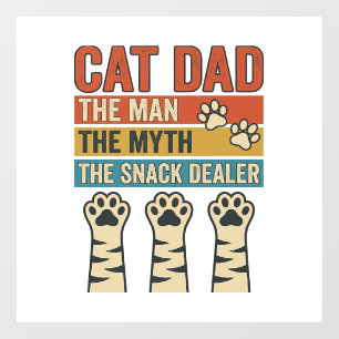 Cat Dad The Snack Dealer Vintage Cat Lover Shirt_1