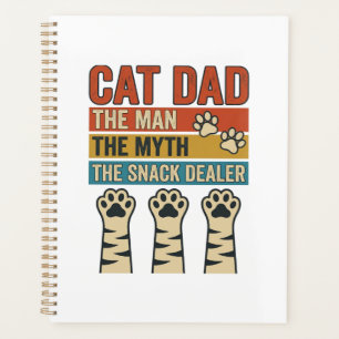 Cat Dad The Snack Dealer Vintage Cat Lover Shirt_1 Planner