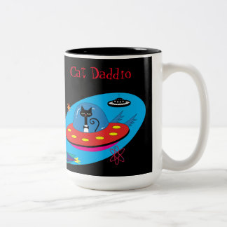Cat Daddio Mug.   Two-Tone Coffee Mug