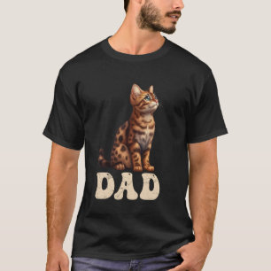Cat Daddy Bengal Cat Dad Bengal Father Bengal Cat  T-Shirt