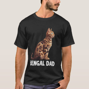 Cat Daddy Bengal Cat Dad Bengal Father Bengal Cat  T-Shirt