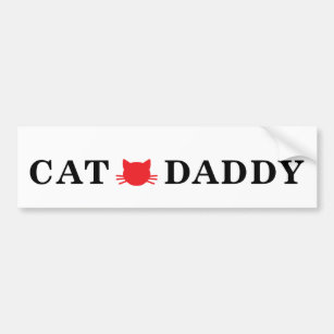 Cat Daddy Bumper Sticker