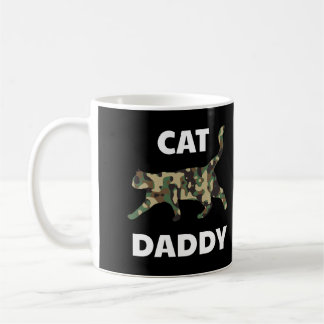 Cat Daddy Camouflage Funny Dad Pet Owner Father Ki Coffee Mug