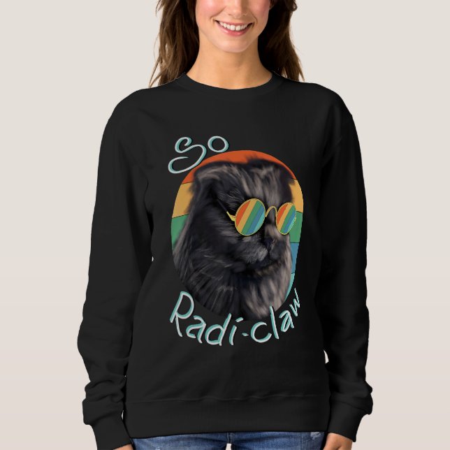 Cat Daddy Cat Men Women Cat Mum Fathers Day Sweatshirt (Front)