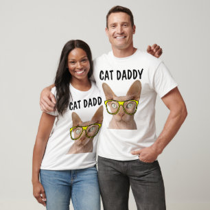 CAT DADDY DAD SPHYNX funny t-shirts