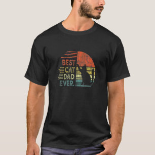 Cat Daddy Ee Vintage Best Cat Dad Ever T-Shirt