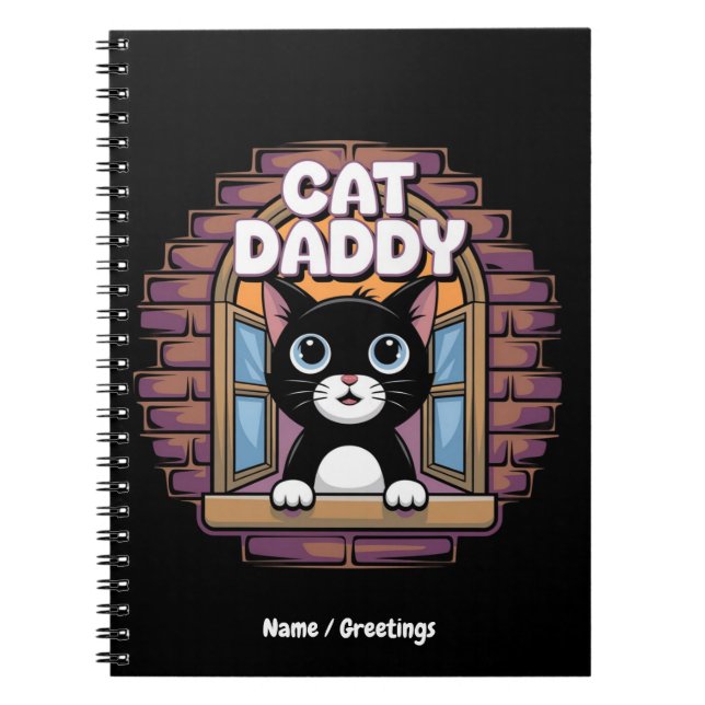 Cat Daddy Extraordinaire The Best Cat Dad Ever  Notebook (Front)