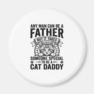 Cat Daddy Father Quote Vintage Engraving T-Shirt D Magnet