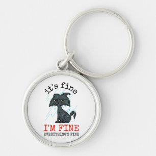 Cat daddy fathers day gift key ring