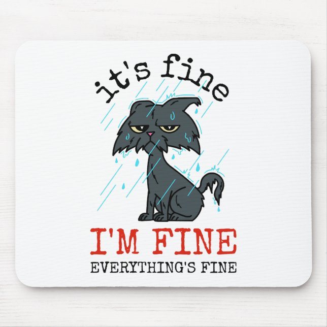 Cat daddy fathers day gift mouse pad (Front)