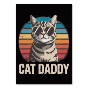 Cat Daddy Fathers Day Table Number