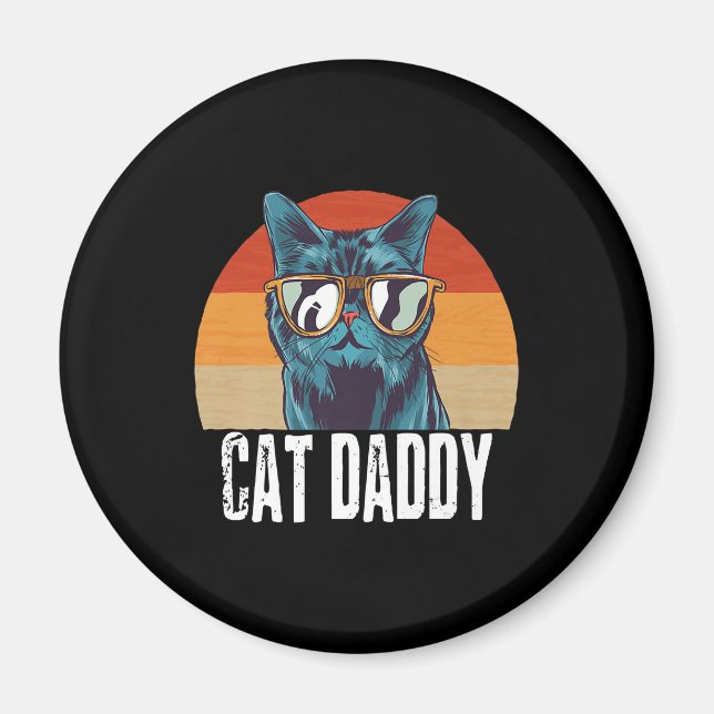 Cat Daddy | Funny Cat Gift For Fathers Day Magnet (Front)