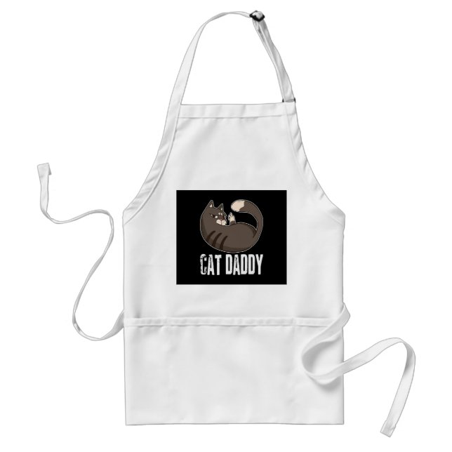 Cat Daddy | Funny Cat Lover For Fathers Day Standard Apron (Front)