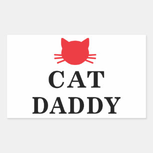 Cat Daddy Rectangle Stickers