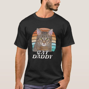 Cat Daddy Tabby Vintage Eighties Style Cat Retro T-Shirt