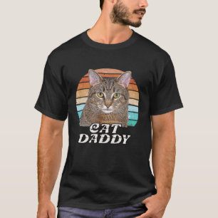 Cat Daddy Tabby Vintage Eighties Style Cat Retro T-Shirt