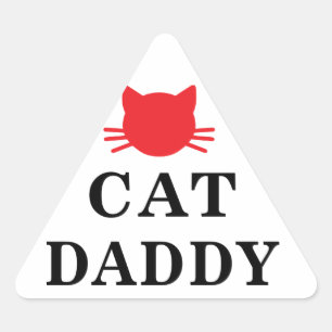 Cat Daddy Triangle Stickers