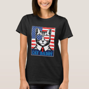 Cat Daddy - US-Flag T-Shirt
