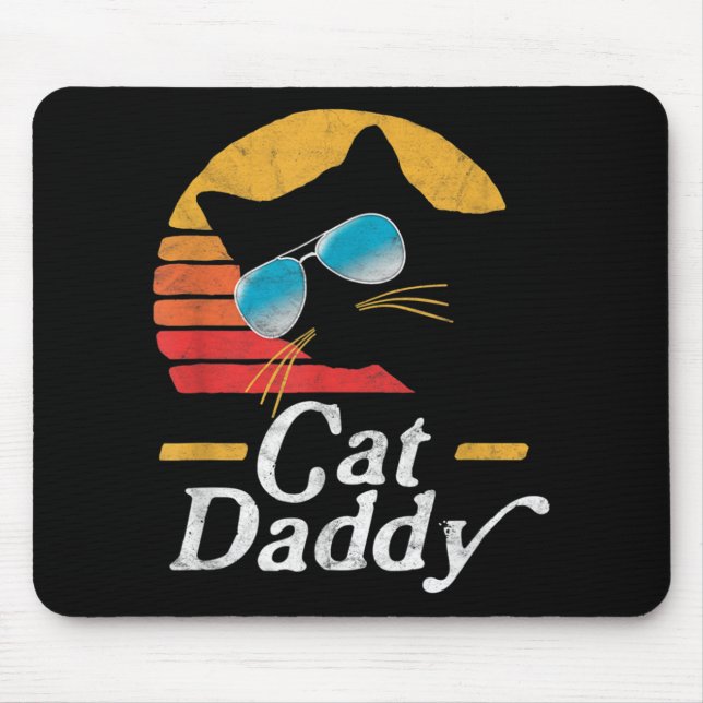Cat Daddy Vintage 80s Mouse Pad (Front)