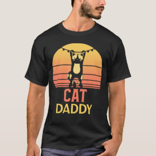 Cat Daddy Vintage 80s Style Ca Mens Retro Distress T-Shirt