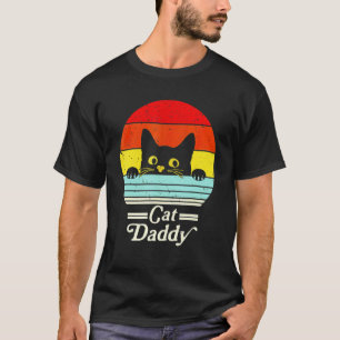 Cat Daddy Vintage 80s Style Cat Retro Sunglasses D T-Shirt