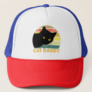 Cat Daddy Vintage Cat 80s Retro Style For Men, Val Trucker Hat