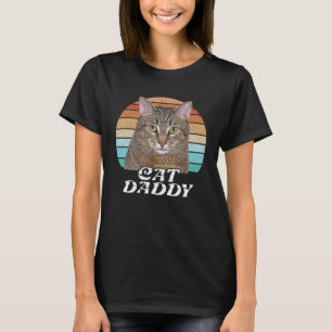 Cat Daddy Vintage Eighties 80s Style Cat Dad Retro T-Shirt