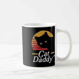 Cat Daddy Vintage Eighties Style Cat Retro Distres Coffee Mug